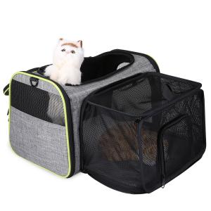 Airline Approved Solid Expandable Soft-Sided Carrier with 1 Large Extensions