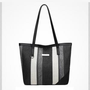 PU leather Tote bag with printing