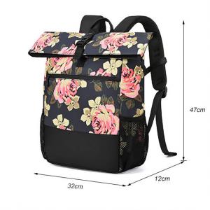  Roll Top Backpack - Rucksack , Padded Shoulder Straps, Metal Buckles - Ideal Laptop Backpack, Fits 15