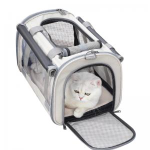 Soft Pet Travel Carrier Bag for Cats and Dogs up to 25 lbs. Easy Load and Make Vet Visit Less Stressful