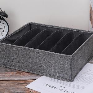 Underwear Organizer Divider Fabric Foldable Dresser Storage Basket Organizers and Storage Bins for Storing Bra Ties Lingerie Undies Sock Panty Belts Clothes Scarves