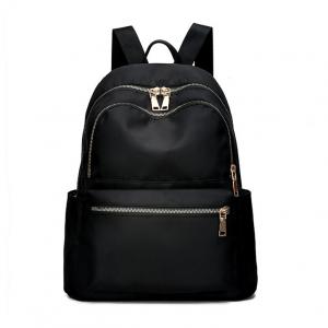 black nylon backpack for ladies