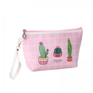 digital printed PU cosmetic pouch