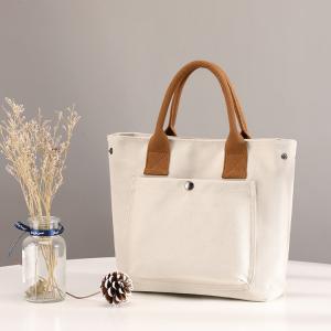 plain color canvs tote  Simple and elegant