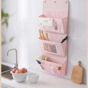  polyester Wall Door Hanging Organizer Hanging Storage Bag Case 3 Pockets