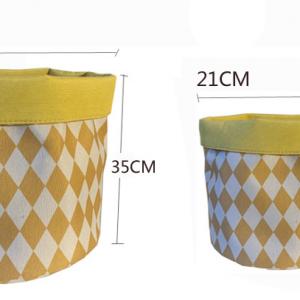 round storage for toys clothes etc